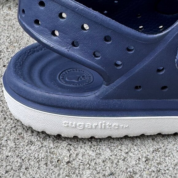 Native Chase Sugarlite Sandals Kids 12 Blue Adjustable Lightweight Summer Shoes - Picture 6 of 11